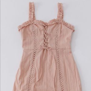 Urban Outfitters Kiss the Sky Lace Up Mini Dress